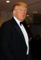 Trump, pictured at the White House Correspondents Dinner in 2011, said he will not go this year.