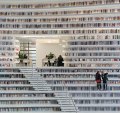 Tianjin Library attracts up to 10,000 visitors a day, making it the Chinese city's biggest tourist attraction.