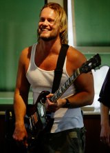 Craig McLachlan performing with the band Welter.