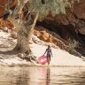 Ormiston Gorge, one of several water holes to go swimming near Alice Springs.