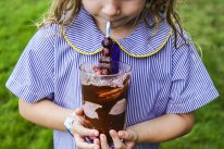 Cherry ripe milkshake.