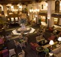 The Peabody Hotel's lobby, home to five mallard ducks.