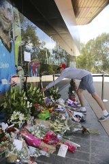 Tributes at the Adelaide Oval for Phillip Hughes.