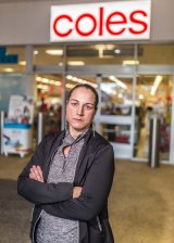 Coles supermarket employee Penny Vickers is fighting Coles over back-pay.