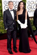 George and Amal Clooney  at the Golden Globe Awards in January 2015.