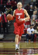 Leaving: Perth guard Hugh Greenwood during his US college stint with the University of New Mexico.