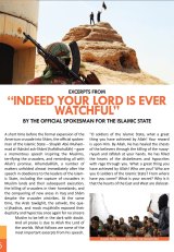 Propaganda war: an extract from <i>Dabiq</i>, Islamic State's online journal, which calls for radical action.