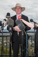 Barnaby Joyce after the High Court ruling.