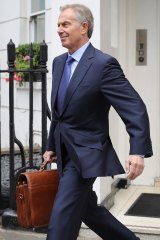 Former British prime minister Tony Blair in London on July 5, 2016.