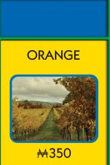 Orange as it will appear in Australian Monopoly.