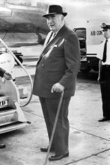 Robert Menzies, whose Melbourne seat of Kooyong is now held by Frydenberg. The MP also has one of Menzies’ walking sticks.