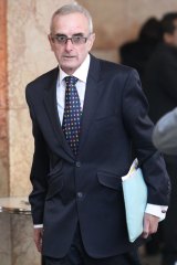 Paul O'Grady arrives at the ICAC hearing in 2013.