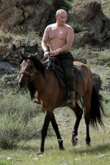 Russia's strongman, Vladimir Putin.