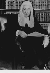 Former High Court justice Lionel Murphy pictured in 1975.