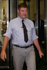 Damian Vance leaves the royal commission. 