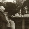 From left: Edvard Grieg, Percy Grainger, Nina Grieg and Julius Rontgen in 1907.