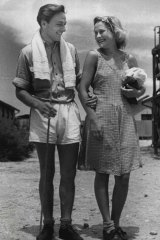 Wirner Baumann, 24, from Estonia, and Erica Elksmis, 22, from Latvia, who married at the Bonegilla camp - the first of the Baltic migrants to do so - in December 1947.