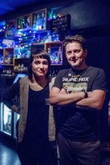 Owners Gabi Purnell and Jason Newton in the SG - Small Bar.