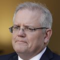 Prime Minister Scott Morrison addresses the media in Canberra on Wednesday.