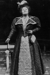 Doreen Warburton as Lady Bracknell in The Q's production of "The Importance of Being Earnest" in September 1979.