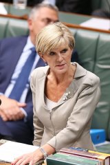 Binding commitment: Foreign minister Julie Bishop.