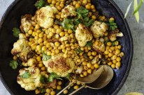 Kylie Kwong's spiced fried cauliflower and chickpeas.