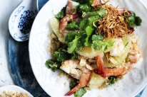 This prawn salad is great with any citrus fruit.