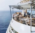 Lunch on the terrace on Silversea Muse.