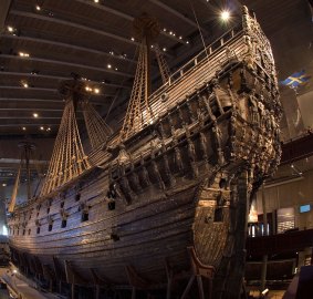 The Vasa seen from the stern.