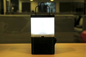 Impact Journalism Day: The SALt lamp uses a mixture of salt 
and water to energise a light-emitting diode (LED).