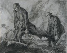 "Stretcher-Bearers", by Will Dyson.