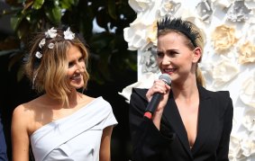 Kate Waterhouse and Anna Bamford get in the spirit of Spring Carnival.