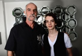 In the blood: Andy McPhee and son Kodi Smit-McPhee are both enjoying successful acting careers. 

