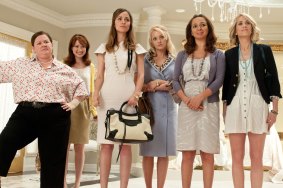 Big hit: With the cast of Bridesmaids. "It's so rare to work with so many women, so it was so fun."