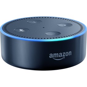 Amazon Echo Dot: Fine for spoken word, but not bass-heavy songs.