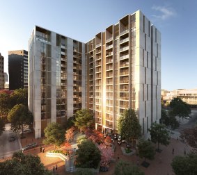 An artist's impression of the Capitol, a 200 apartment building planned for London Circuit in the city.