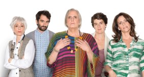 Confused: Judith Light, Jay Duplass, Jeffrey Tambor, Gaby Hoffman and Amy Landecker stars in the TV series <i>Transparent</i>. 