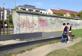 Remnants of the Berlin Wall.
