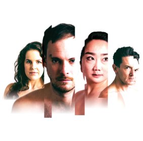 <i>Incognito</I> sees four actors play 21 characters.