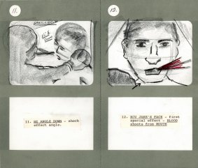 Storyboards for Raging Bull from the Scorsese exhibition at the Australian Centre for the Moving Image.