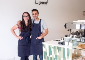Hannah Lancman and Parv Bhullar of Capeside Coffee.