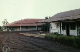 Buildings in Wittenoom, which serviced the Colonial Asbestos Mine and Mill in the Hamersley Range in Western Australia.