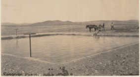 Bare land: The Radio Hill Reservoir in 1918.
