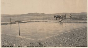 Bare land: The Radio Hill Reservoir in 1918.