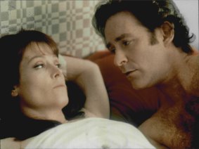 Sigourney Weaver and Kevin Kline in <I>The Ice Storm</I>.
