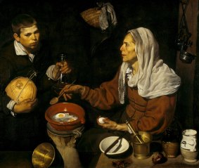 Diego Velazquez' <i>An Old Woman Cooking Eggs.</i>