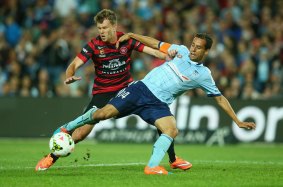 Derby delight: Sydney FC skipper Alex Brosque will be a key player in the clash with the Wanderers.