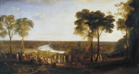 England: Richmond Hill on the Prince Regent's Birthday by J.M.W. Turner. 