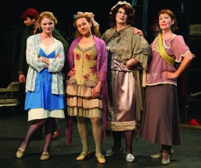 The Threepenny Opera: Lauren Atkin, Antonia Kitzel, Diane Hesse and Alice Ferguson.