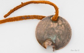 A British penny believed to have belonged to Harry 'Breaker' Morant.